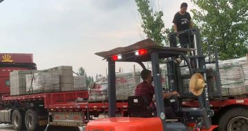 漯河 黄金麻冰裂纹，地铺石装车