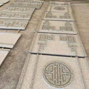 漯河 白麻花岗岩外墙立面雕刻板