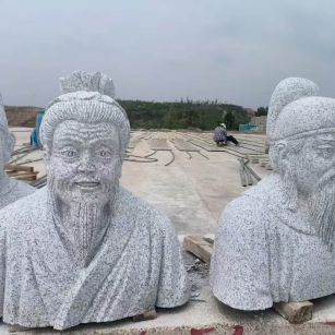 漯河 白麻花岗岩石材人物立体雕刻