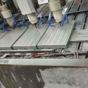 漯河 芝麻白花岗岩荔枝面盲道雕刻