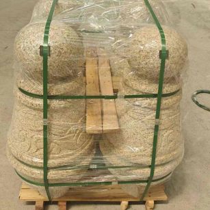 漯河 黄金麻异形定制雕花——棒棒糖挡车柱