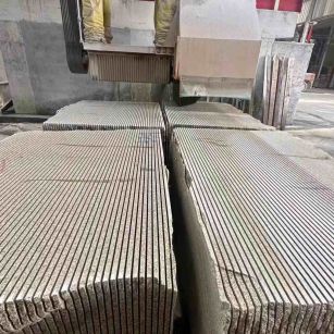 漯河 车间生产日常，黄金麻白麻花岗岩