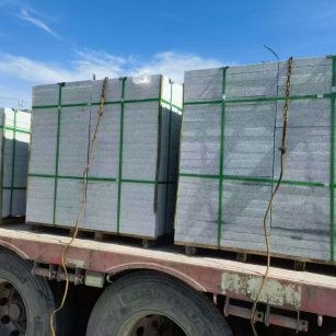 漯河 芝麻白花岗岩地铺石装车日常