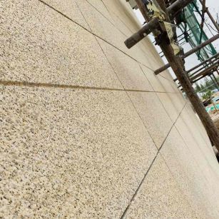 漯河 黄金麻花岗岩荔枝面外墙干挂石材效果示例