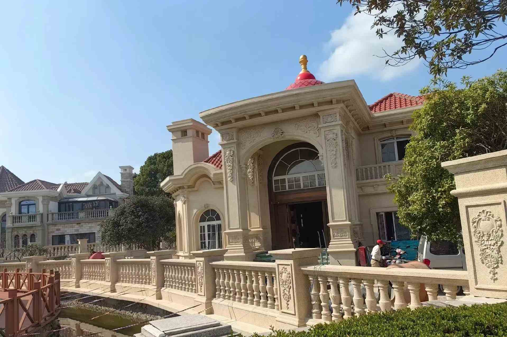 漯河 黄金麻花岗岩欧式别墅