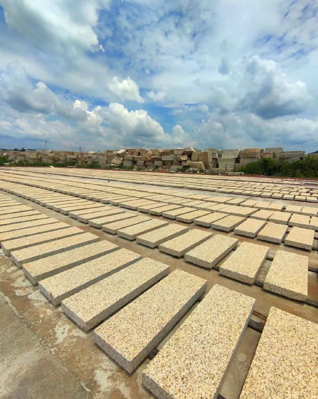 漯河 黄金麻花岗岩荔枝面地铺石防护中