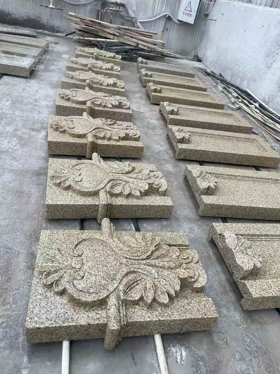 漯河 黄金麻花岗岩别墅外墙雕刻板