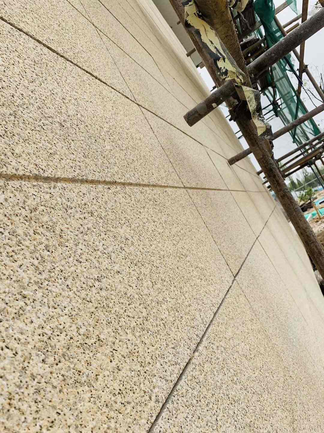 漯河 黄金麻花岗岩荔枝面外墙干挂石材效果示例