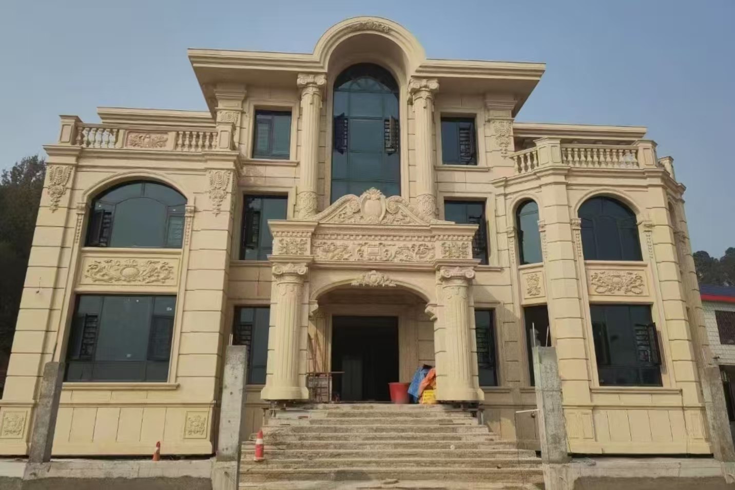 漯河 黄金麻花岗岩别墅外墙干挂