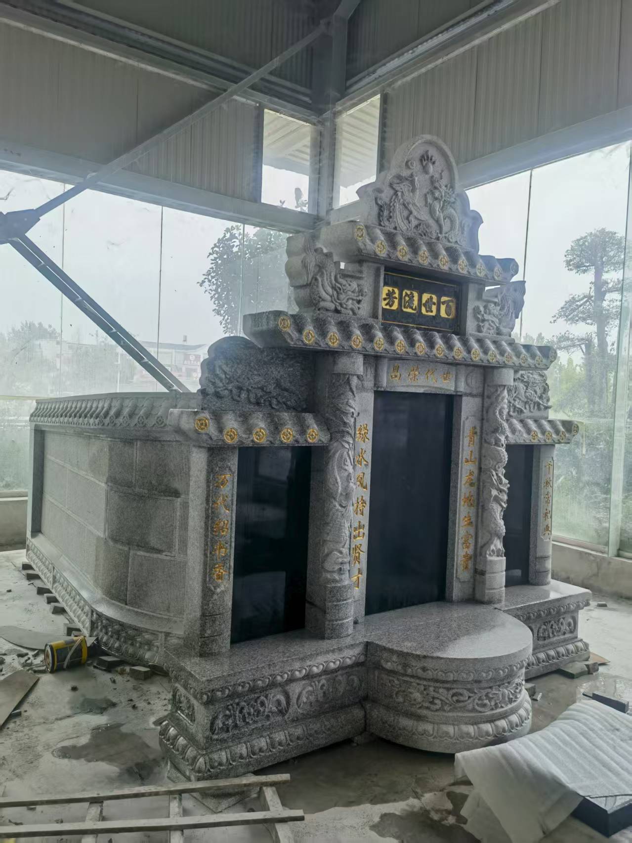 漯河 芝麻白墓碑效果展示图