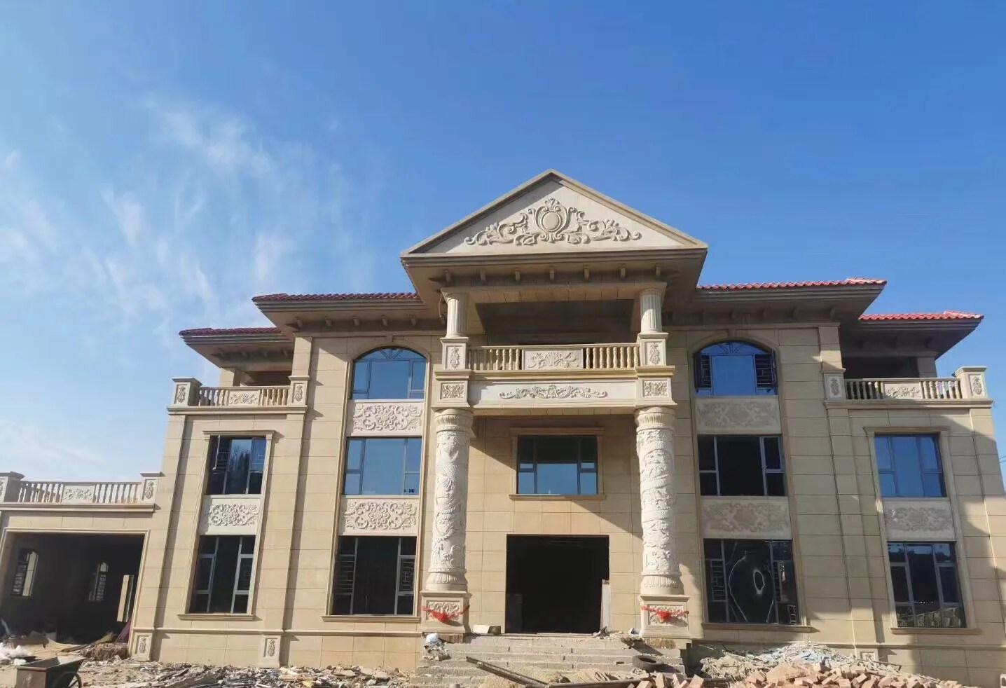 漯河 黄金麻花岗岩别墅外墙干挂