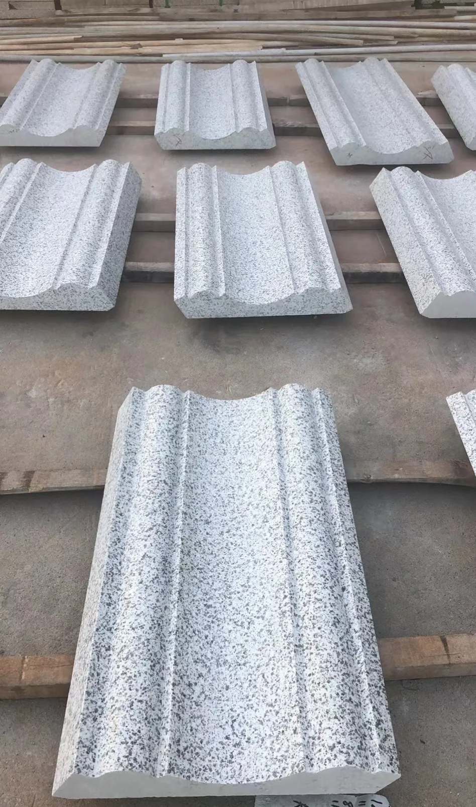 漯河 白麻花岗岩光面别墅线条