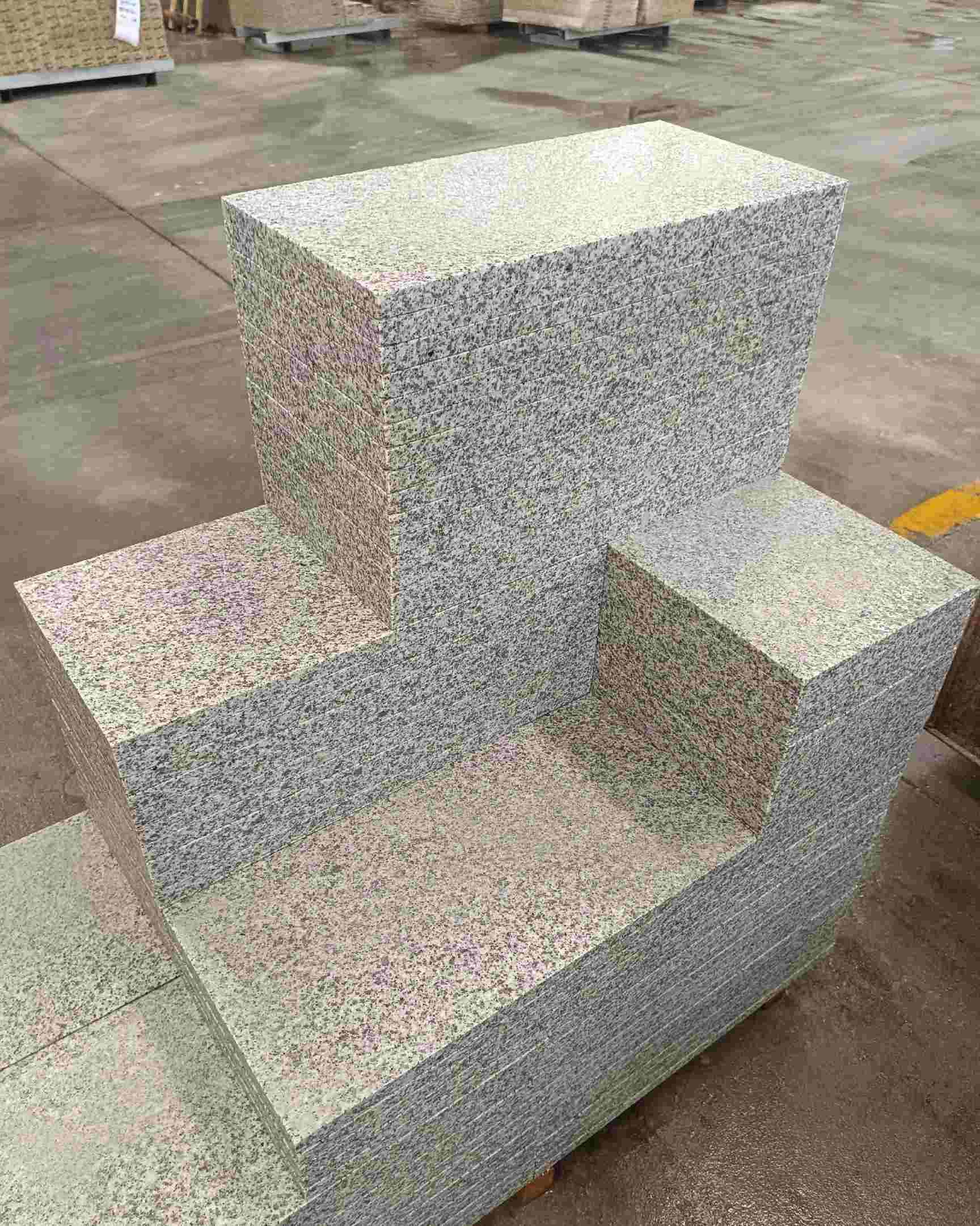 漯河 白麻花岗岩荔枝面地铺石