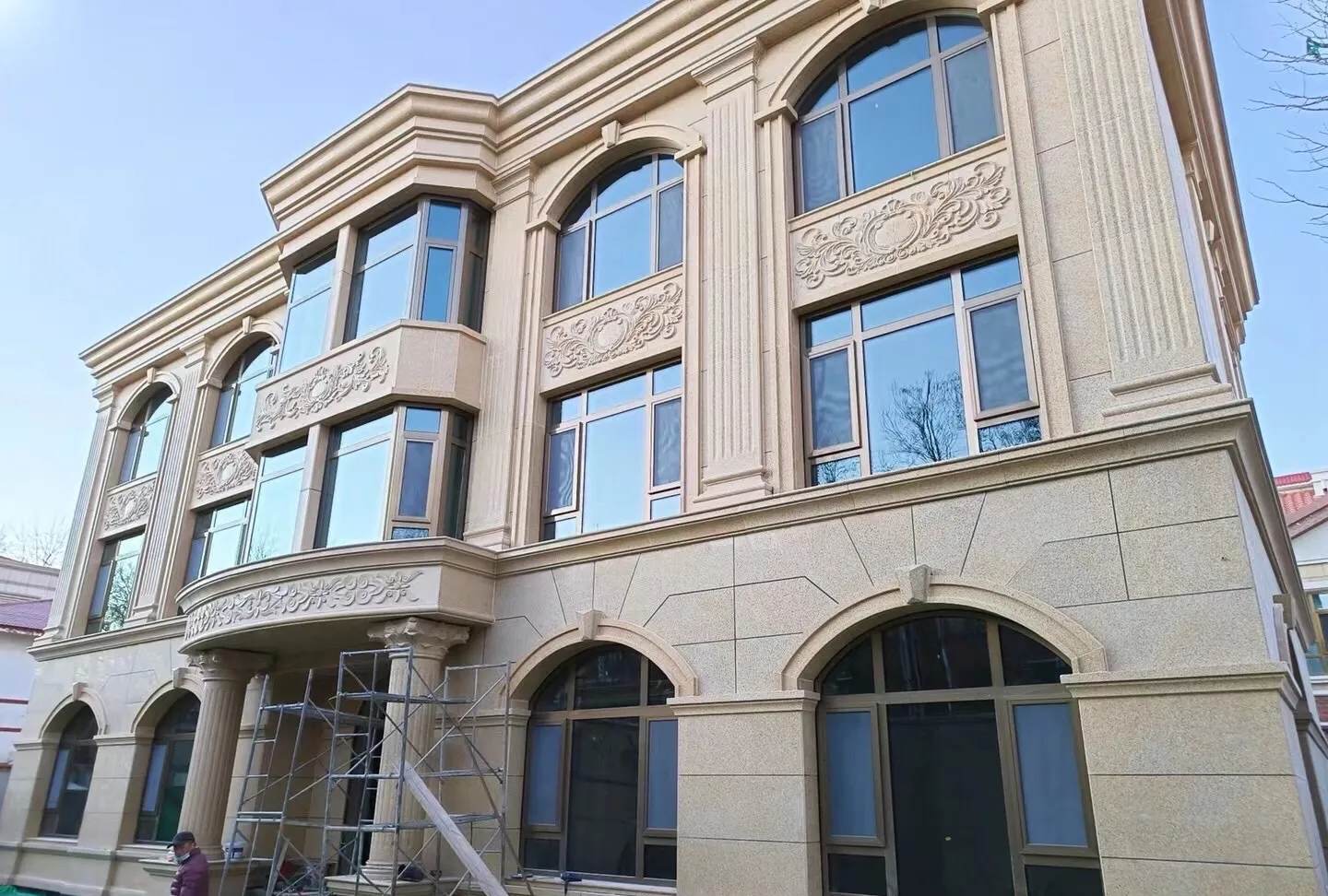 漯河 黄金麻花岗岩别墅外墙干挂