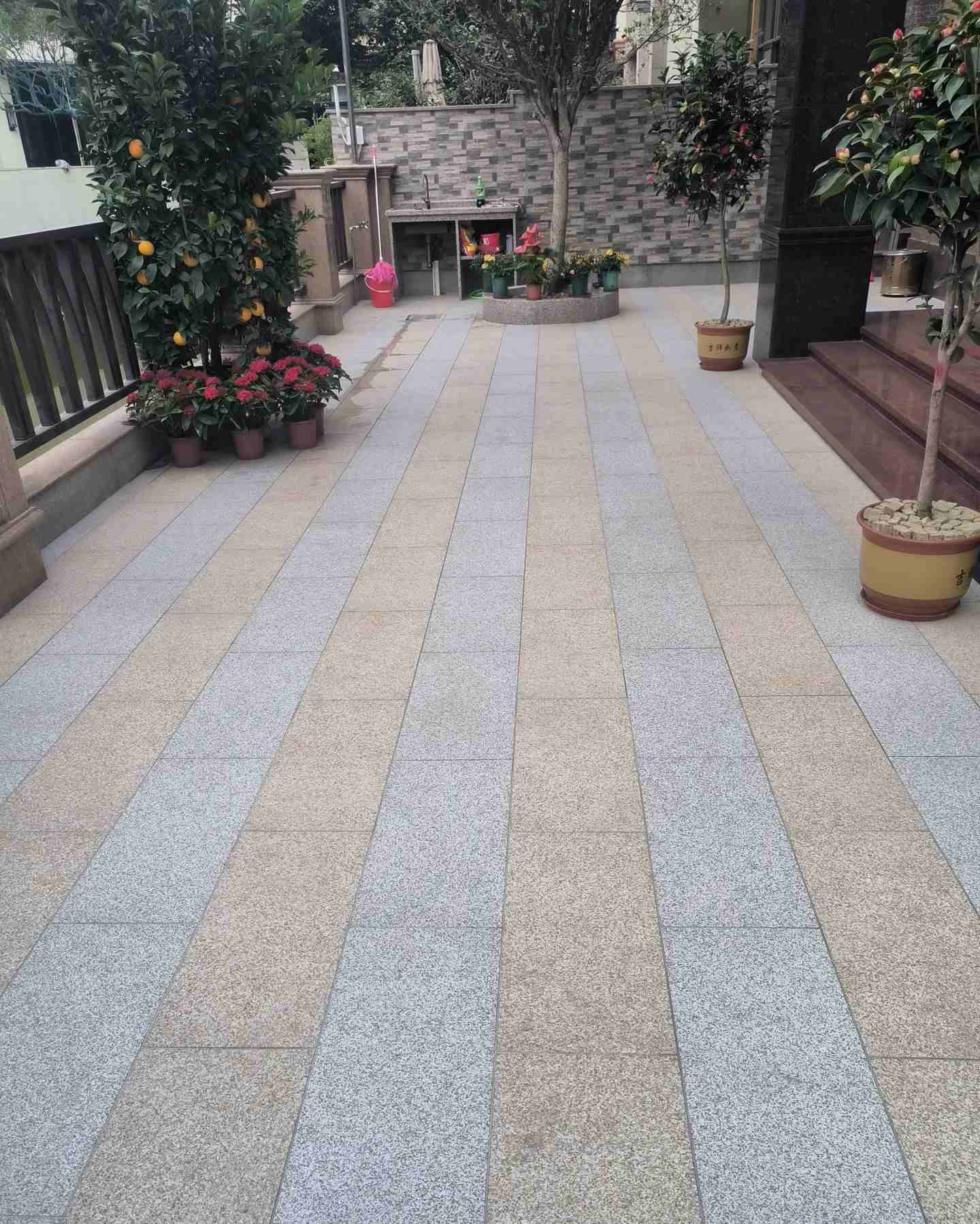 漯河 黄金麻白麻荔枝面庭院铺装展示